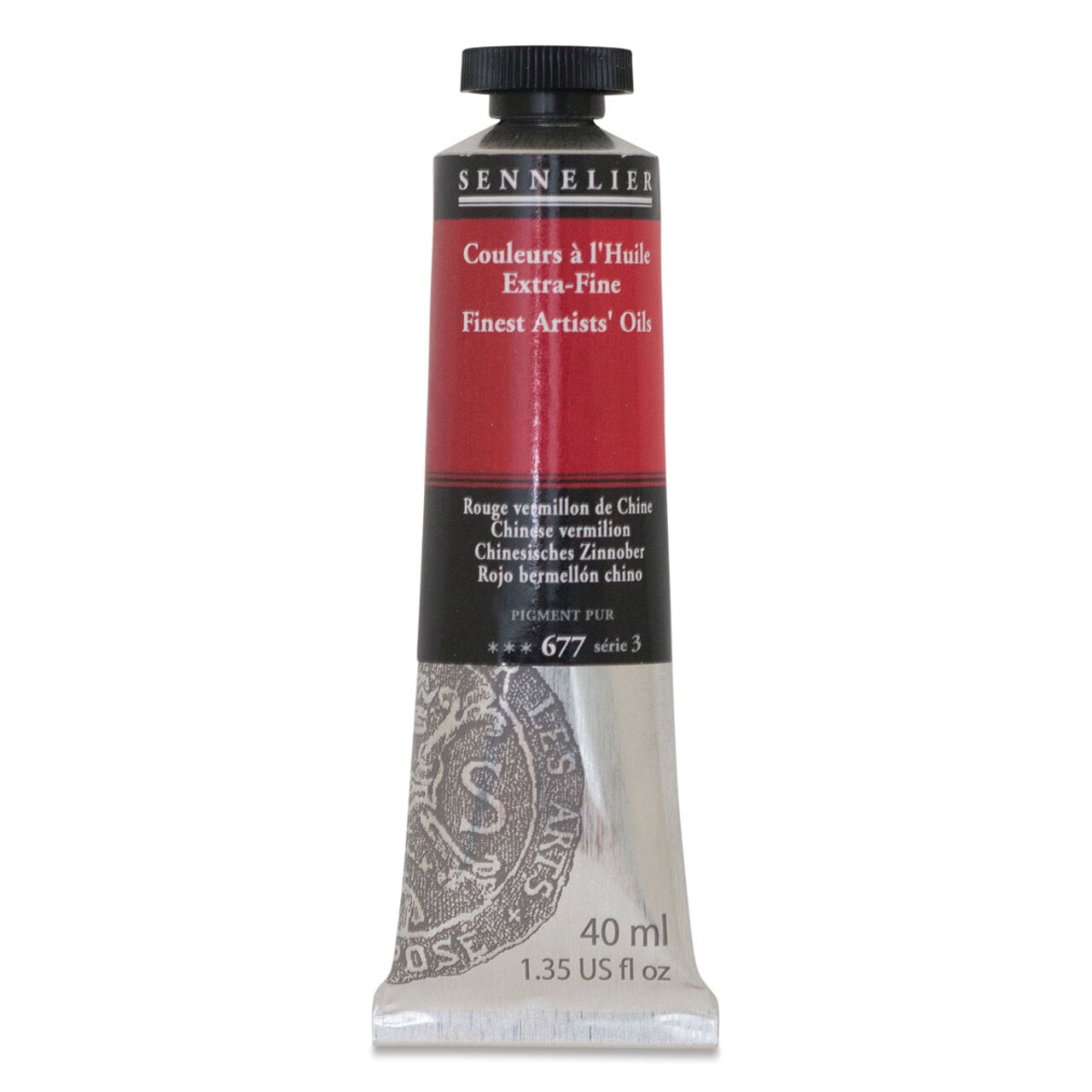 Sennelier Artists' Extra Fine Oil Paint - Chinese Vermilion, 40 ml tube